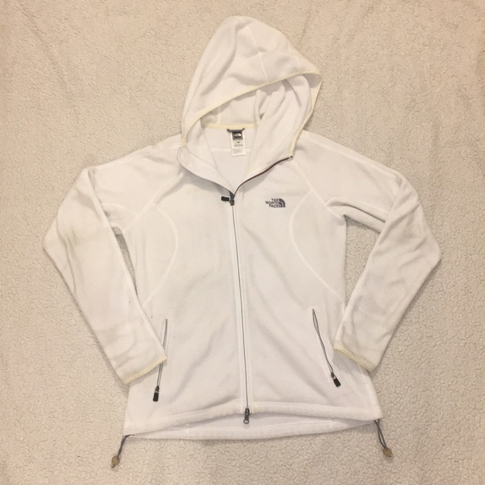 White North Face Zip-Up